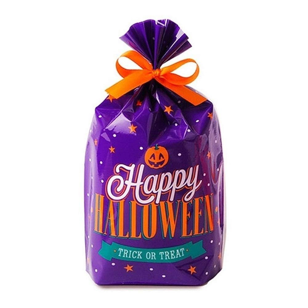 DUO ER 10pcs/lot Halloween Series Gift Bags Cute Candy Box Trick or Treat Kids Gift Pumpkin Bat Candy Boxes Halloween Party Supplies (Color : A, Gift Bag Size : 14X20CM)