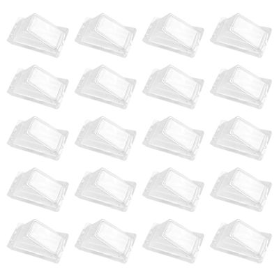 DOITOOL 100pcs Plastic Sandwich Triangle Box Lid Easy to Carry Food Container for Parties Weddings and Home Use for Sandwiches Desserts