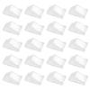 DOITOOL 100pcs Plastic Sandwich Triangle Box Lid Easy to Carry Food Container for Parties Weddings and Home Use for Sandwiches Desserts view 1