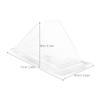 DOITOOL 100pcs Plastic Sandwich Triangle Box Lid Easy to Carry Food Container for Parties Weddings and Home Use for Sandwiches Desserts view 2