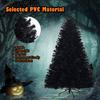 Goplus 7.5ft Unlit Black Christmas Tree, Artificial Halloween Tree with 1258 Branch Tips, Metal Stand, Xmas Full Tree for Indoor Holiday Carnival Party view 3