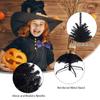 Goplus 6ft Unlit Black Christmas Tree, Artificial Halloween Tree with 1036 Branch Tips, Metal Stand, Xmas Full Tree for Indoor Holiday Carnival Party view 3