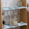 1PC Closet Divider Kitchen Cabinet Cupboard Organizer Shelf Extendable Rack Closet Shelf Organizer Divider for Kitchen Cabinet Wardrobe (Pink) view 4