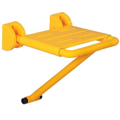 HYCH-Bathroom Wall Folding Seat, Spring Booster Easy To Fold Sturdy Non-slip Dressing/Changing His Shoes Simple Stool,2 Colours,Yellow