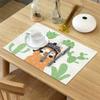 Big buy store Placemats Set of 6 Desert Plant Cactus Pattern with Camel Funny Heat-Resistant Washable Place Mats Non Slip Table Matsfor Dinner Table Kitchen Outdoor Weeding view 4
