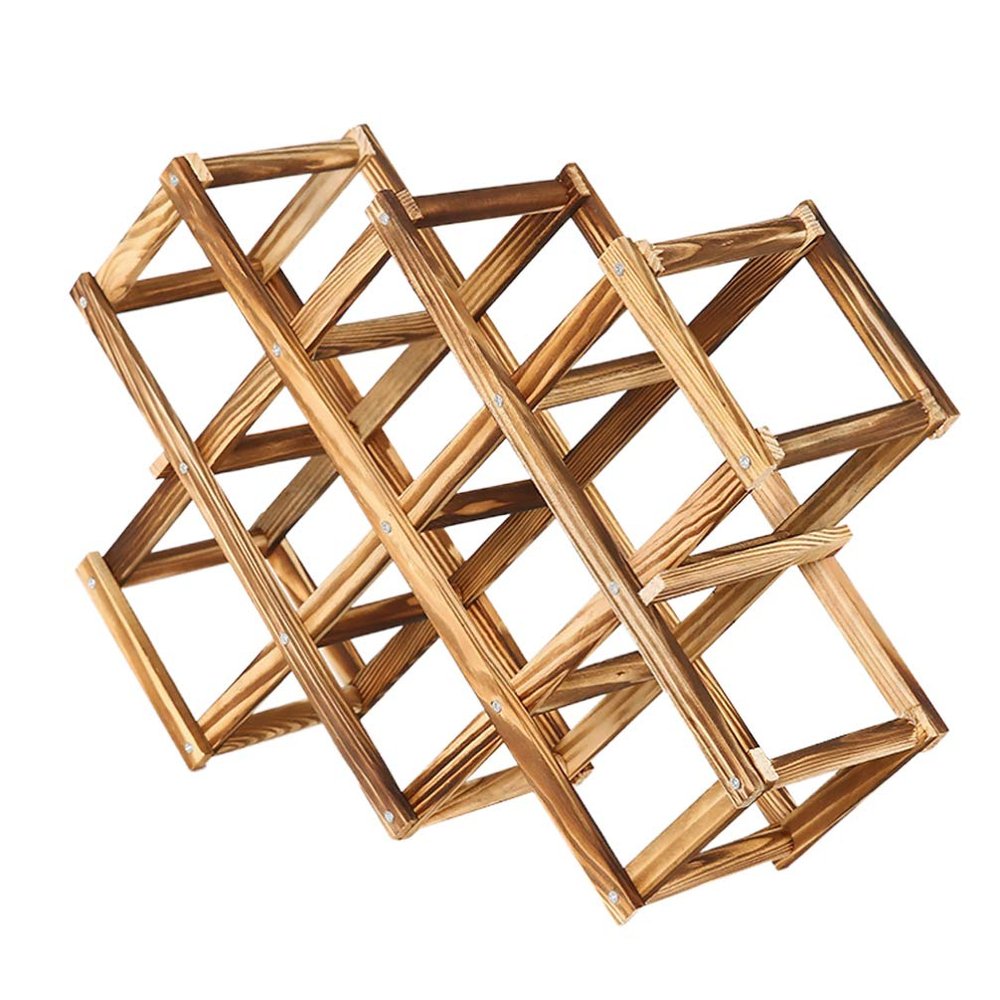 1pc Wine Rack Living Room Wine Cabinet Display Stand Domestic Rack Stand Wooden Display Rack Accessories Fashionable Holder Wooden Shelf