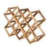 1pc Wine Rack Living Room Wine Cabinet Display Stand Domestic Rack Stand Wooden Display Rack Accessories Fashionable Holder Wooden Shelf view 1