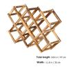1pc Wine Rack Living Room Wine Cabinet Display Stand Domestic Rack Stand Wooden Display Rack Accessories Fashionable Holder Wooden Shelf view 3