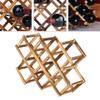 1pc Wine Rack Living Room Wine Cabinet Display Stand Domestic Rack Stand Wooden Display Rack Accessories Fashionable Holder Wooden Shelf view 4