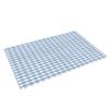 Big buy store Placemats Set of 6 Plaid Heat-Resistant Washable Place Mats Non Slip Table Matsfor Dinner Table Kitchen Outdoor Weeding Buffalo Style Checks Pattern White Blue view 2