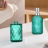 2pcs Transparent Glass Pump Bottles for Shampoo Lotion Body Wash Press Dispenser for Home to Refill Compact Design view 3