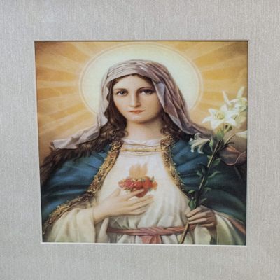 Religious Prints Immaculate Heart of Mary Catholic, 14" x 11"
