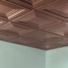 FASDE Traditional Style/Pattern 3 Decorative Vinyl 2ft x 2ft Lay in Ceiling Panel in Antique Bronze (5 Pack) view 2