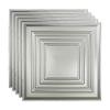 FASDE Traditional Style/Pattern 3 Decorative Vinyl 2ft x 2ft Lay in Ceiling Panel in Brushed Aluminum (5 Pack) view 1