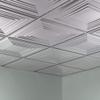 FASDE Traditional Style/Pattern 3 Decorative Vinyl 2ft x 2ft Lay in Ceiling Panel in Brushed Aluminum (5 Pack) view 2