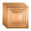 FASDE Traditional Style/Pattern 3 Decorative Vinyl 2ft x 2ft Lay in Ceiling Panel in Polished Copper (5 Pack) view 1