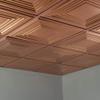 FASDE Traditional Style/Pattern 3 Decorative Vinyl 2ft x 2ft Lay in Ceiling Panel in Polished Copper (5 Pack) view 2
