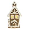 Gerson 7" H B/O Lighted Holiday Gingerbread House Set of 3 view 4