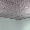 FASDE Border Fill Decorative Vinyl 2ft x 2ft Lay in Ceiling Panel in Crosshatch Silver (5 Pack) view 2