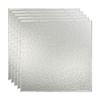 FASDE Border Fill Decorative Vinyl 2ft x 2ft Lay in Ceiling Panel in Brushed Aluminum (5 Pack) view 1