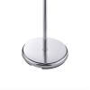 Proman Products Milano Silver Metal Freestanding Coat Rack, Coat Tree with 6 Walnut Color Hooks Included a 7" Mirror for Living Room, Bedroom, Entryway, Office, mudroom view 3