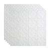 FASDE Traditional Style/Pattern 10 Decorative Vinyl 2ft x 2ft Lay in Ceiling Panel in Matte White (5 Pack) view 1