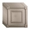 FASDE Coffer Decorative Vinyl 2ft x 2ft Lay in Ceiling Panel in Galvanized Steel (5 Pack) view 1