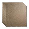 FASDE Border Fill Decorative Vinyl 2ft x 2ft Lay in Ceiling Panel in Brushed Nickel (5 Pack) view 1