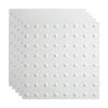 FASDE Dome Decorative Vinyl 2ft x 2ft Lay in Ceiling Panel in Gloss White (5 Pack) view 1