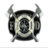 Decor for The Soul Fireman Men's Antique Silver Tone Fits 1.5" Belt Black White Enamel view 1