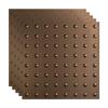 FASDE Dome Decorative Vinyl 2ft x 2ft Lay in Ceiling Panel in Argent Bronze (5 Pack) view 1
