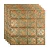 FASDE Traditional Style/Pattern 10 Decorative Vinyl 2ft x 2ft Lay in Ceiling Panel in Copper Fantasy (5 Pack) view 1