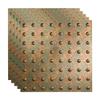FASDE Dome Decorative Vinyl 2ft x 2ft Lay in Ceiling Panel in Copper Fantasy (5 Pack) view 1