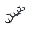 Decor for The Soul Metal Antler Key Hook Cast Iron Towel Hat Coat Rack Hanger Wall Mounted Black view 2