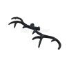 Decor for The Soul Metal Antler Key Hook Cast Iron Towel Hat Coat Rack Hanger Wall Mounted Black view 3