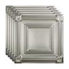 FASDE Coffer Decorative Vinyl 2ft x 2ft Lay in Ceiling Panel in Brushed Aluminum (5 Pack) view 1