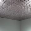 FASDE Dome Decorative Vinyl 2ft x 2ft Lay in Ceiling Panel in Crosshatch Silver (5 Pack) view 2