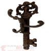 Decor for The Soul Swivel Hook Skeleton Key Shape Rustic Cast Iron Coat Hat Purse Towel Hanger view 2