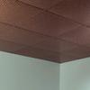 FASDE Square Decorative Vinyl 2ft x 2ft Lay in Ceiling Panel in Antique Bronze (5 Pack) view 2