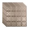FASDE Traditional Style/Pattern 10 Decorative Vinyl 2ft x 2ft Lay in Ceiling Panel in Brushed Nickel (5 Pack) view 1