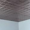 FASDE Traditional Style/Pattern 10 Decorative Vinyl 2ft x 2ft Lay in Ceiling Panel in Brushed Nickel (5 Pack) view 2