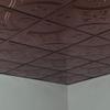 FASDE Traditional Style/Pattern 5 Decorative Vinyl 2ft x 2ft Lay in Ceiling Panel in Oil-Rubbed Bronze (5 Pack) view 2