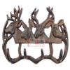 Decor for The Soul Deer Antler Key Rack Cast Iron Coat Holder Bucks Hooks Cabin Lodge Hunter Decor view 1