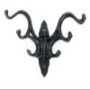 Decor for The Soul Large Swivel Hook 5 Arms Cast Iron Coat Purse Towel Hanger Antique Style Black view 1