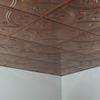 FASDE Traditional Style/Pattern 5 Decorative Vinyl 2ft x 2ft Lay in Ceiling Panel in Copper Fantasy (5 Pack) view 2