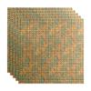 FASDE Square Decorative Vinyl 2ft x 2ft Lay in Ceiling Panel in Copper Fantasy (5 Pack) view 1