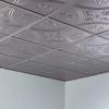 FASDE Traditional Style/Pattern 5 Decorative Vinyl 2ft x 2ft Lay in Ceiling Panel in Argent Silver (5 Pack) view 2