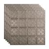 FASDE Traditional Style/Pattern 10 Decorative Vinyl 2ft x 2ft Lay in Ceiling Panel in Galvanized Steel (5 Pack) view 1
