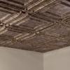 FASDE Coffer Decorative Vinyl 2ft x 2ft Lay in Ceiling Panel in Bermuda Bronze (5 Pack) view 2