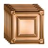 FASDE Coffer Decorative Vinyl 2ft x 2ft Lay in Ceiling Panel in Polished Copper (5 Pack) view 1